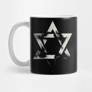 Grungy Star of David Mug